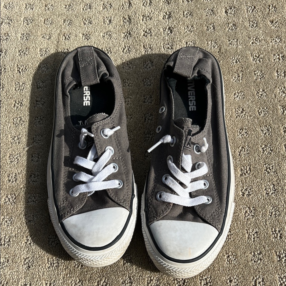 Converse Charcoal All Star Chucks Shoreline Slip on Sneakers